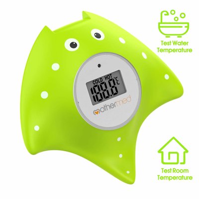 Baby Bath Thermometer with Room Thermometer Famidoc FDTH-V0-22 NEW Upgraded Sensor Technology for Baby Health Bath Tub Thermometer Floating Toy Thermometer Blue 