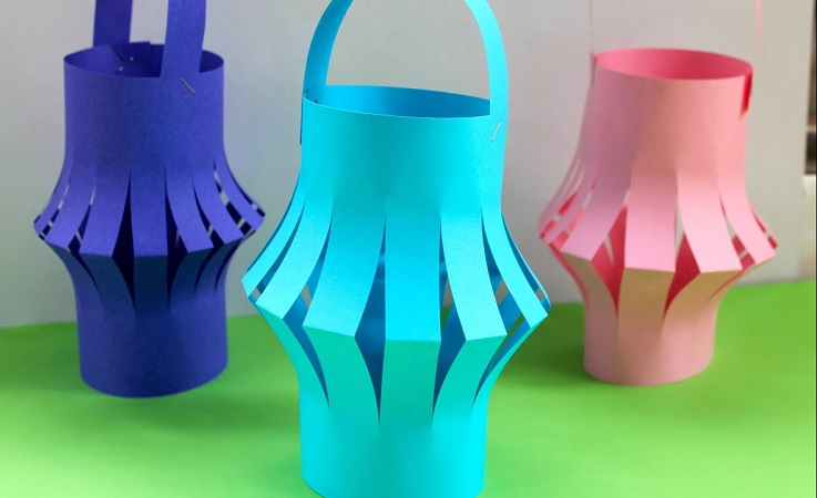 Paper Lantern Craft for Diwali Vacation